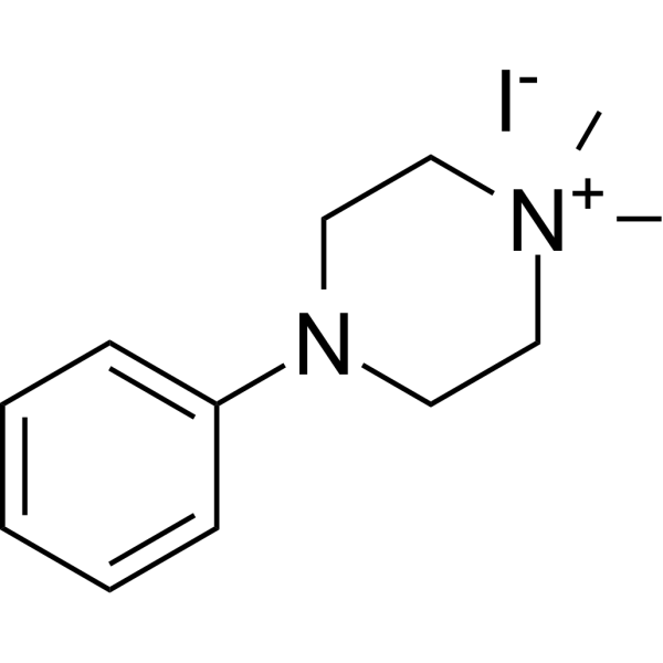 1,1-Dimethyl-4-phenylpiperazinium iodide (1,1-Dimethyl-4-phenylpiperazin-1-ium iodide) 54-77-3